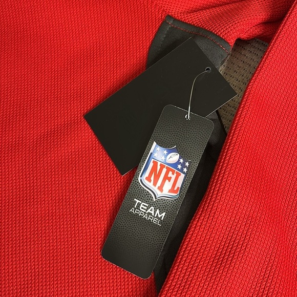 NFL team apparel Men's Quarter-Zip Pullover Sweatshirt with Zipper Pockets - Picture 5 of 15